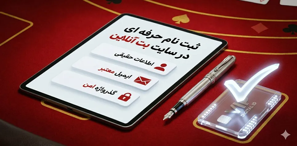 ثبت نام حرفه‌ ای در سایت بت آنلاین