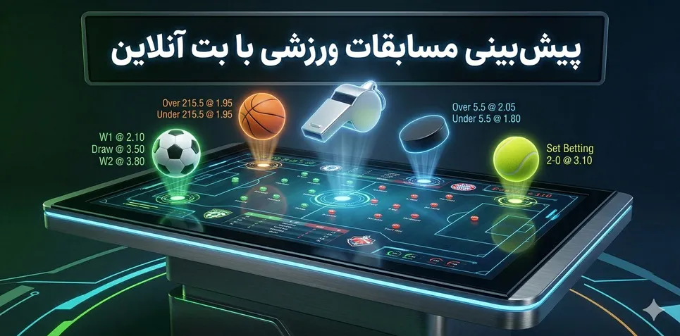 پیش‌ بینی مسابقات ورزشی با بت آنلاین